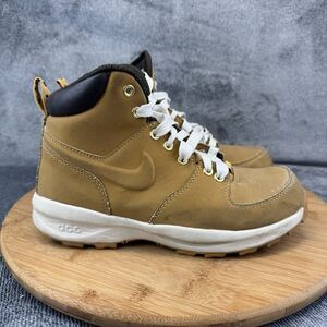 Nike Manoa Boots Boys Size 4Y Brown Tan Snow Outdoor Casual 472648-700